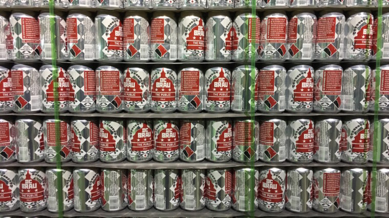 DC Brau - Cans of The Public Ale beer